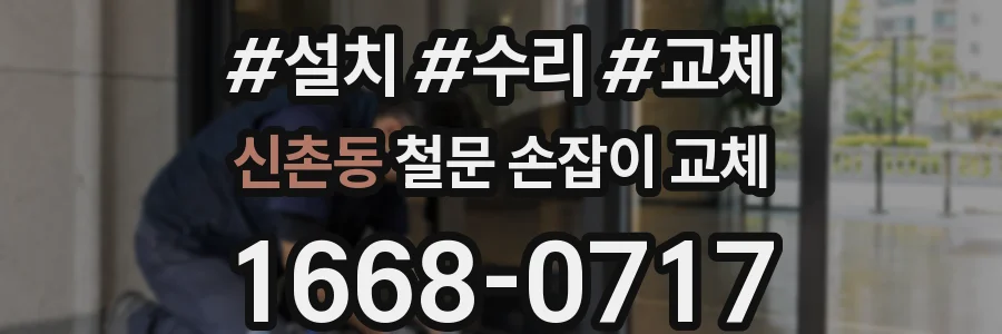 신촌동 철문 손잡이 교체