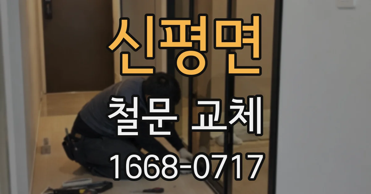 신평면 철문 교체