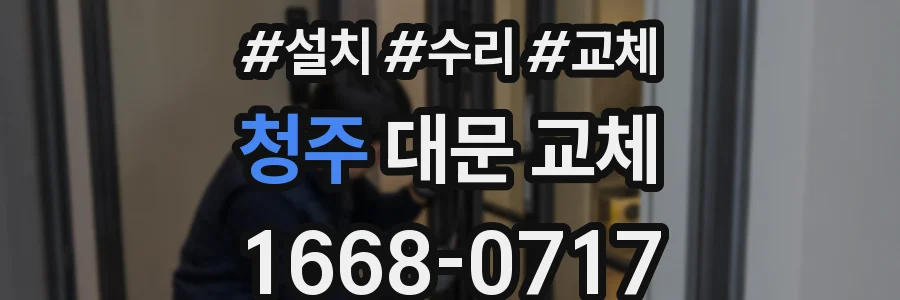 청주 대문 교체