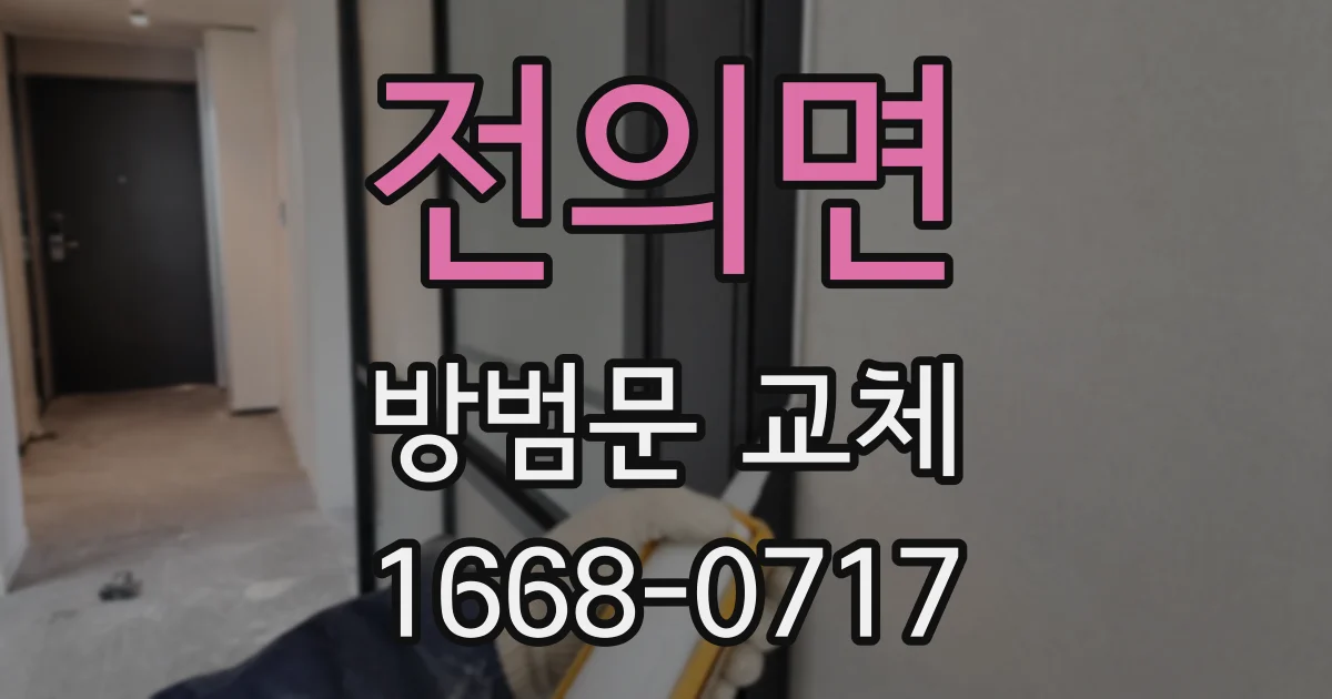 전의면 방범문 교체
