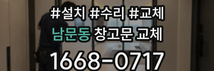 남문동 창고문 교체