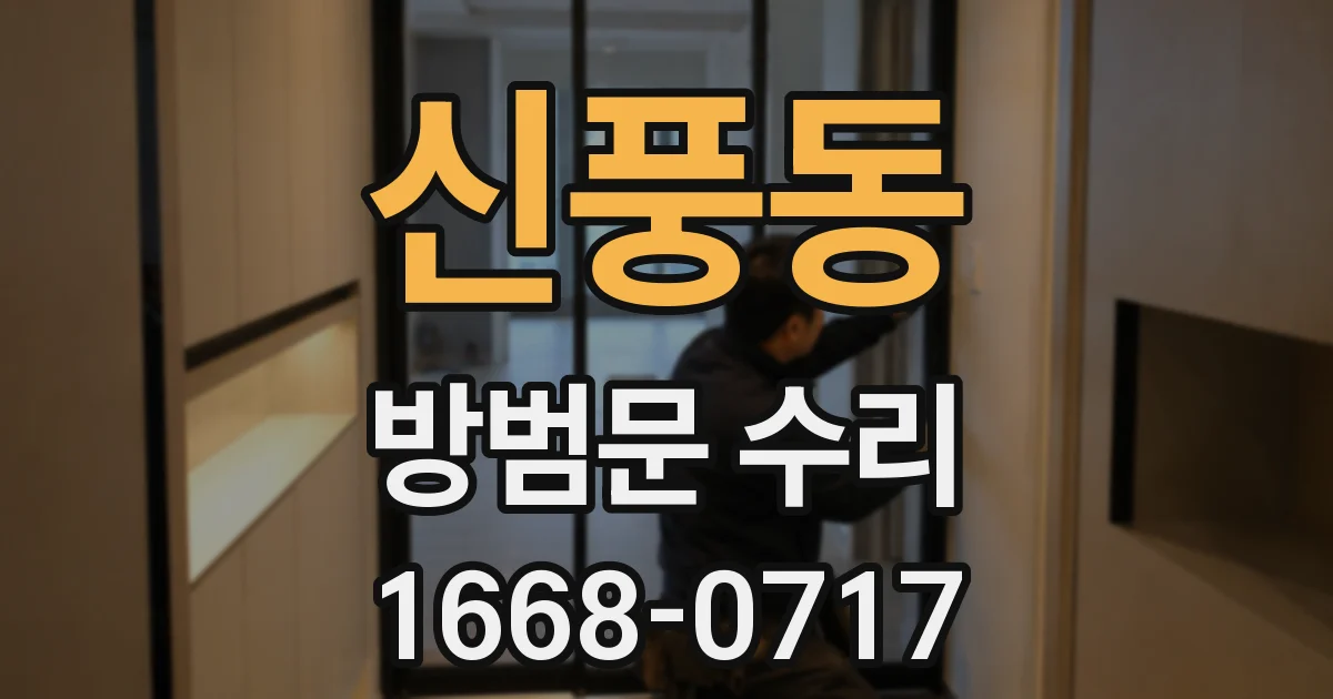 신풍동 방범문 수리