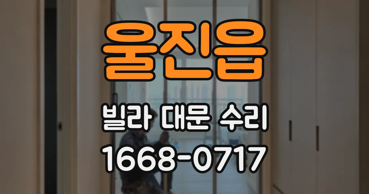 울진읍 빌라 대문 수리