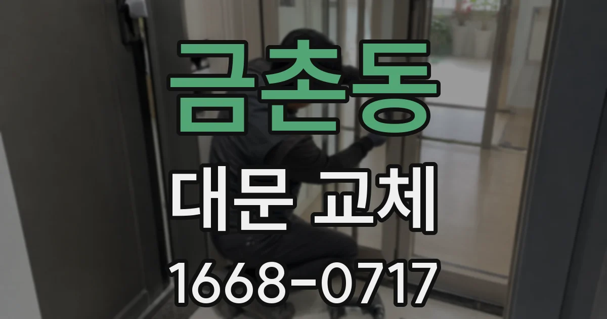 금촌동 대문 교체