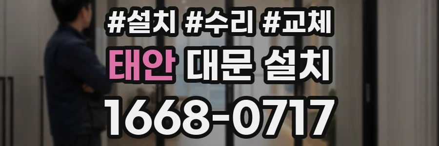 태안 대문 설치