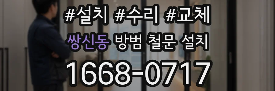 쌍신동 방범 철문 설치