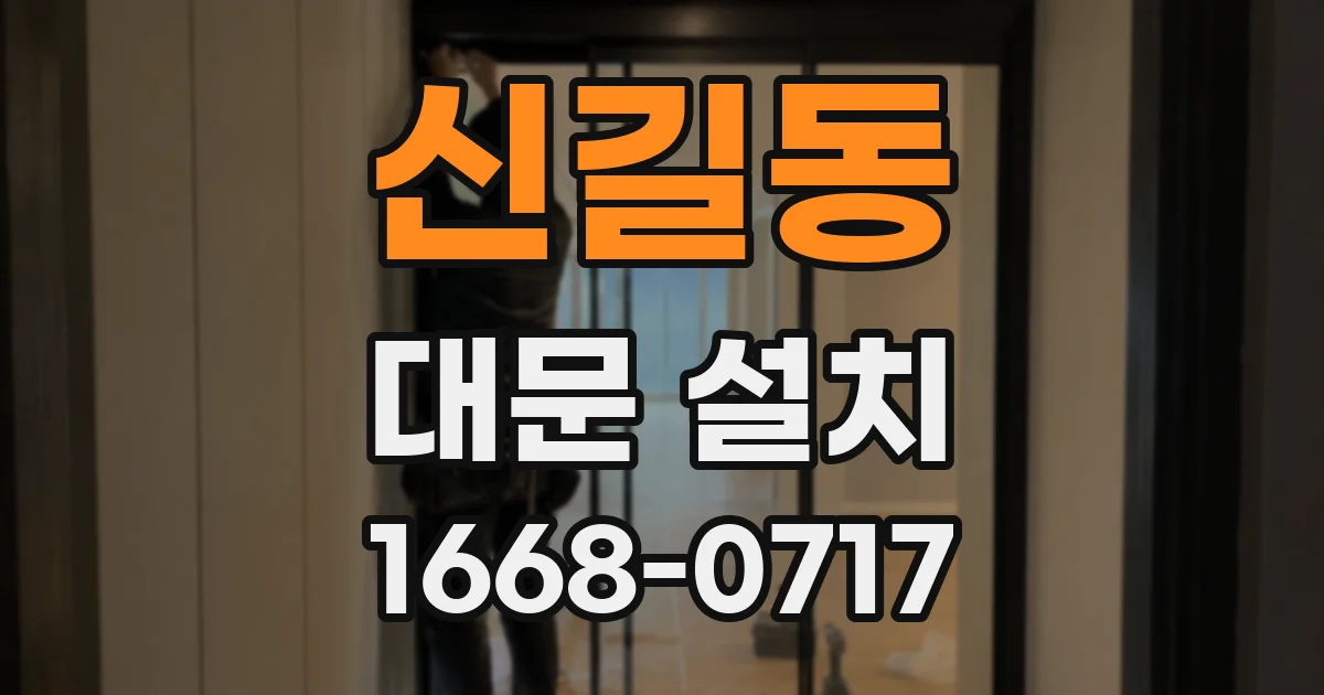 신길동 대문 설치