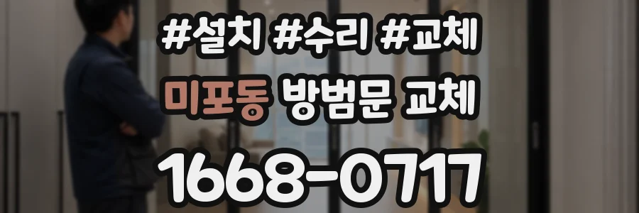 미포동 방범문 교체