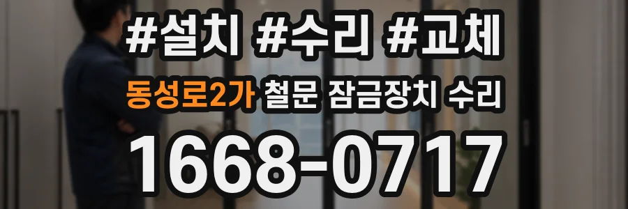 동성로2가 철문 잠금장치 수리