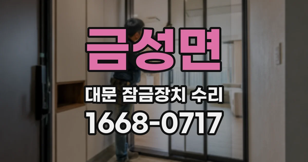 금성면 대문 잠금장치 수리