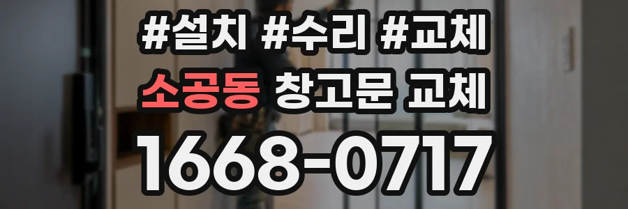소공동 창고문 교체