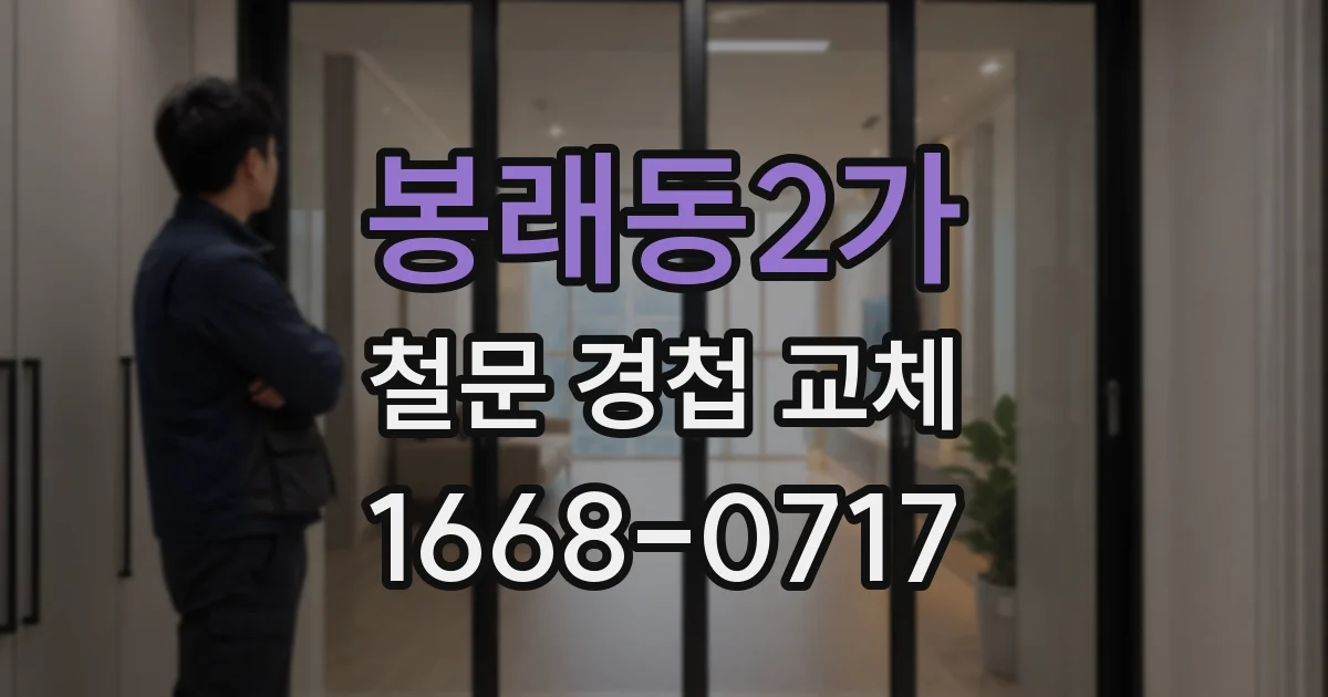 봉래동2가 철문 경첩 교체