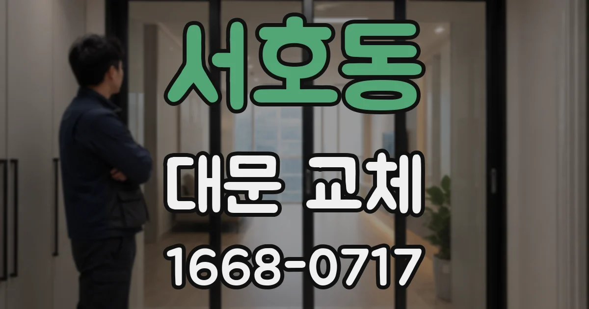 서호동 대문 교체