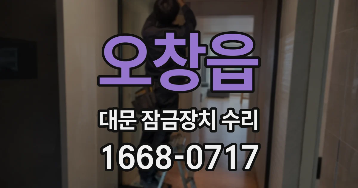 오창읍 대문 잠금장치 수리
