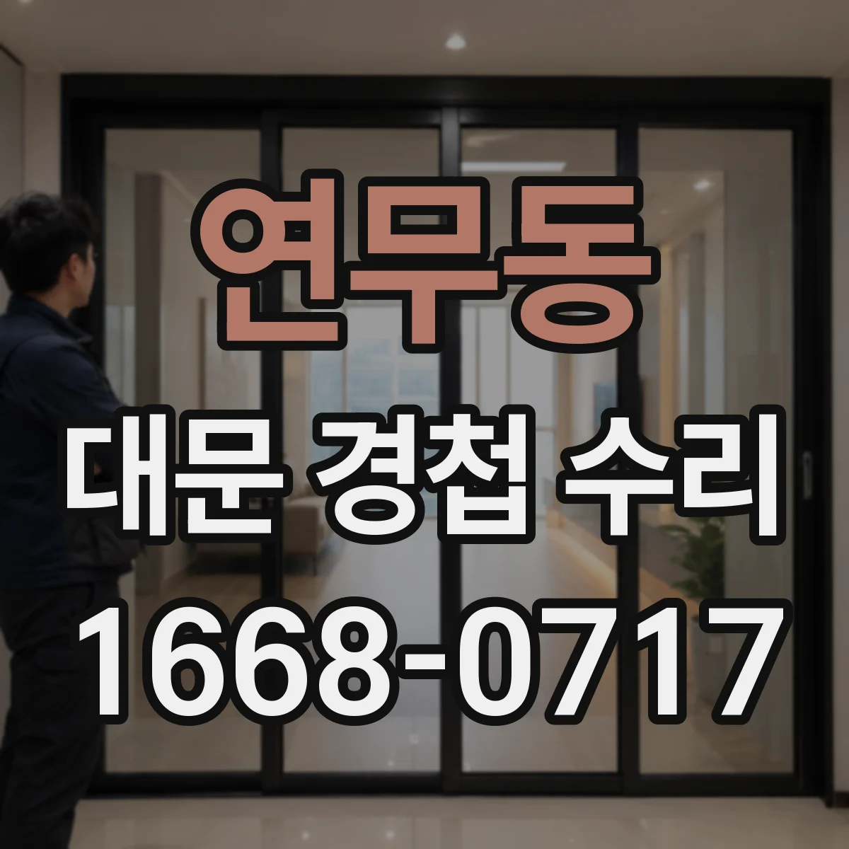 연무동 대문 경첩 수리