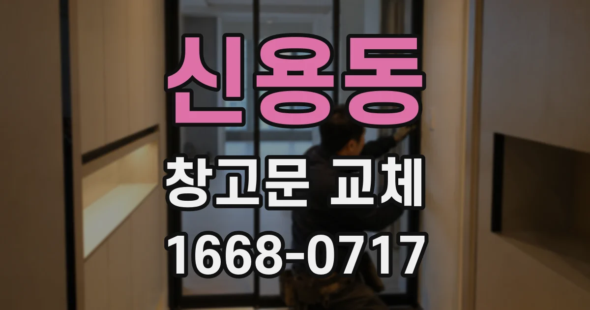 신용동 창고문 교체