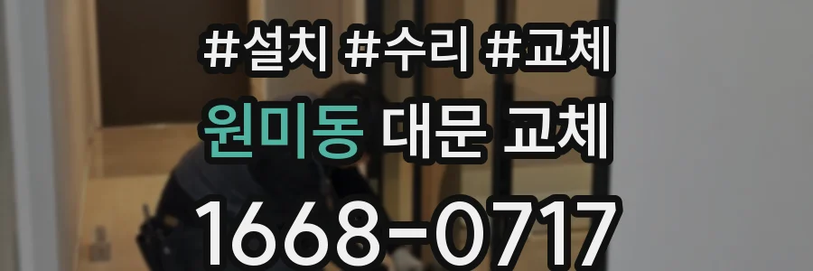원미동 대문 교체