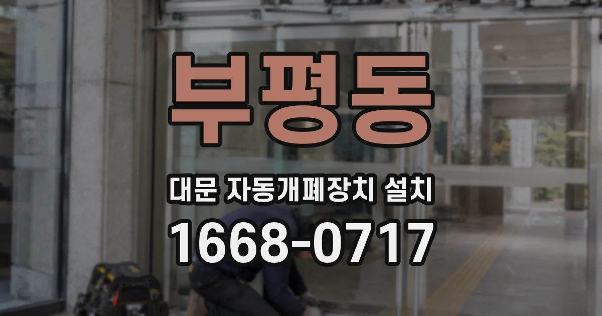 부평동 대문 자동개폐장치 설치