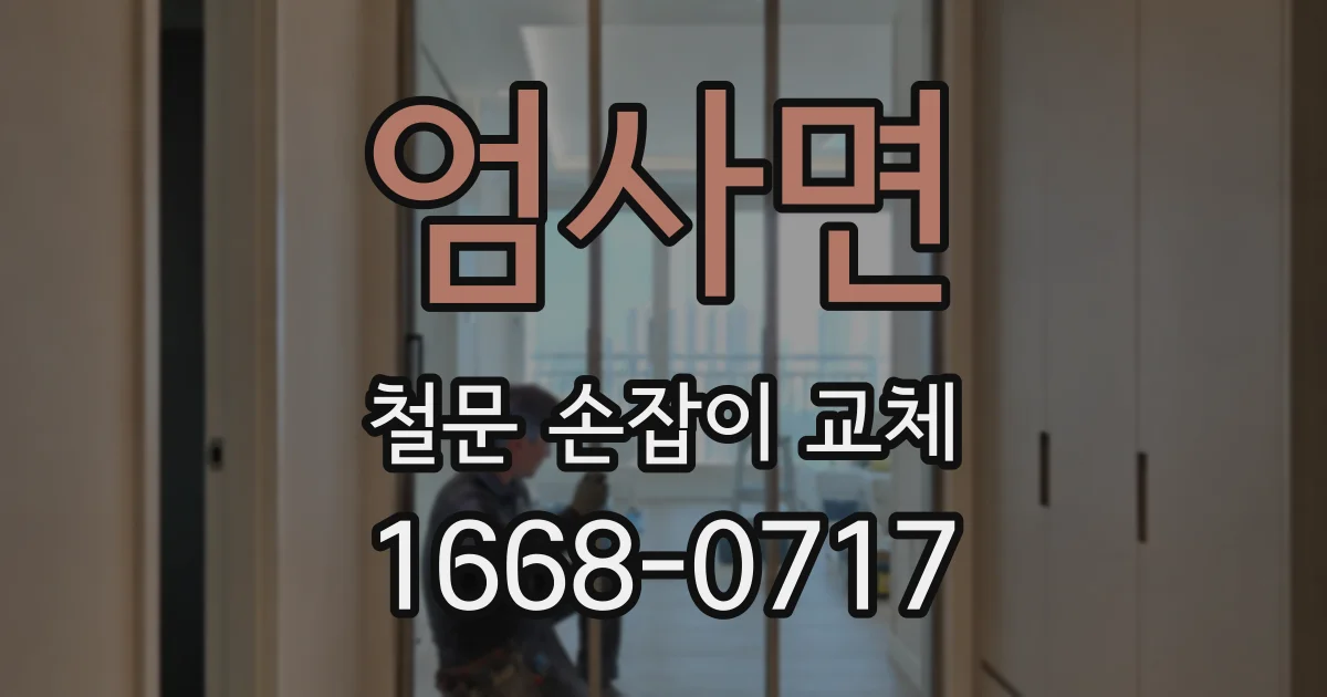 엄사면 철문 손잡이 교체