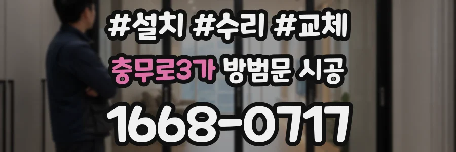 충무로3가 방범문 시공