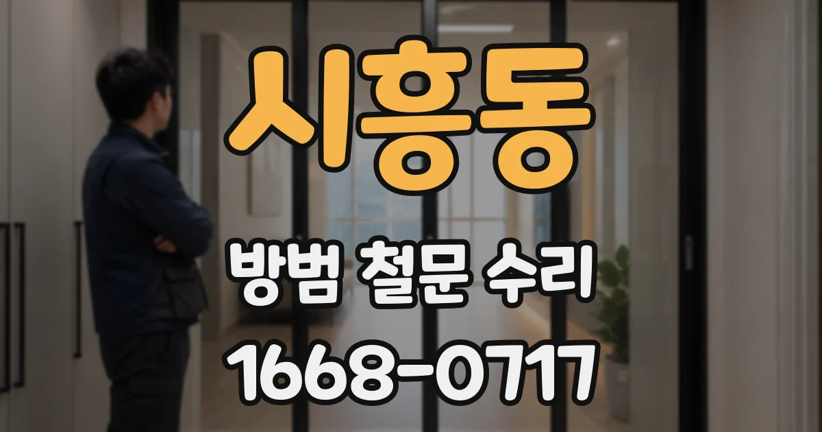 시흥동 방범 철문 수리