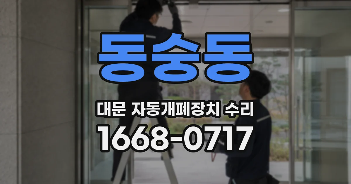 동숭동 대문 자동개폐장치 수리