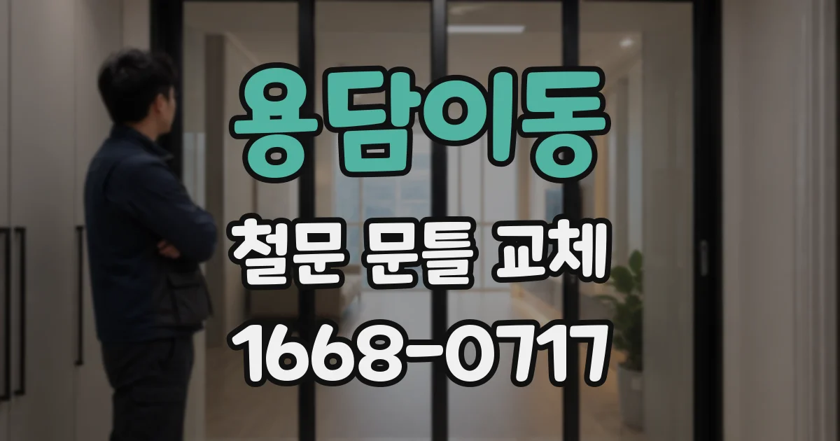 용담이동 철문 문틀 교체
