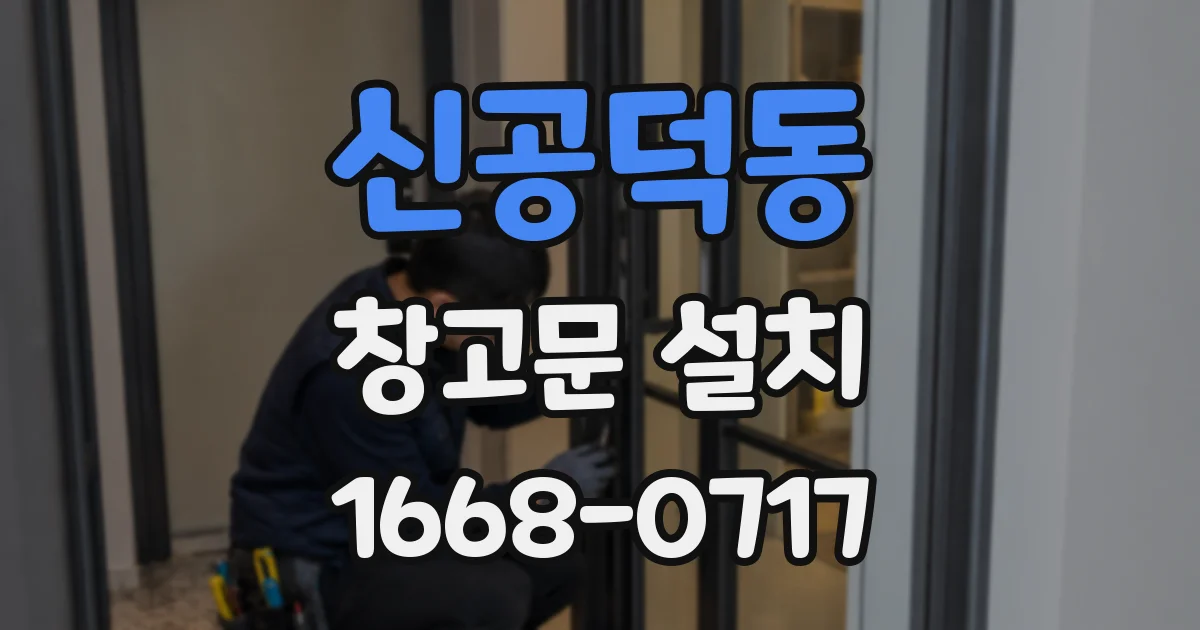 신공덕동 창고문 설치