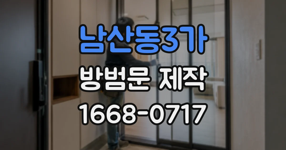남산동3가 방범문 제작