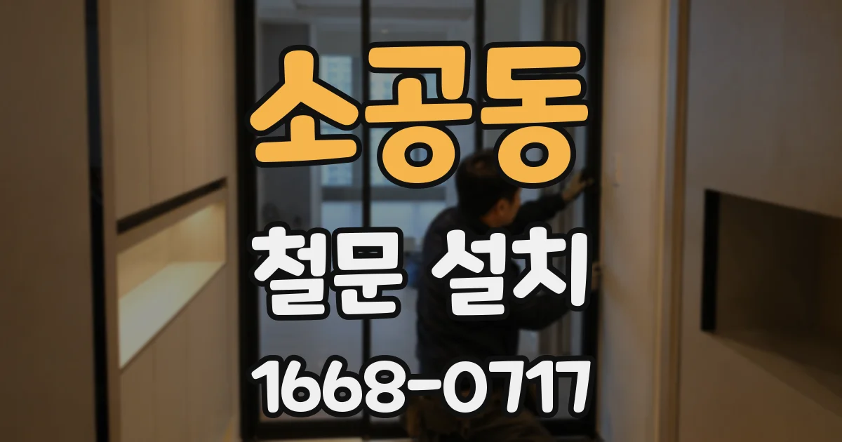 소공동 철문 설치