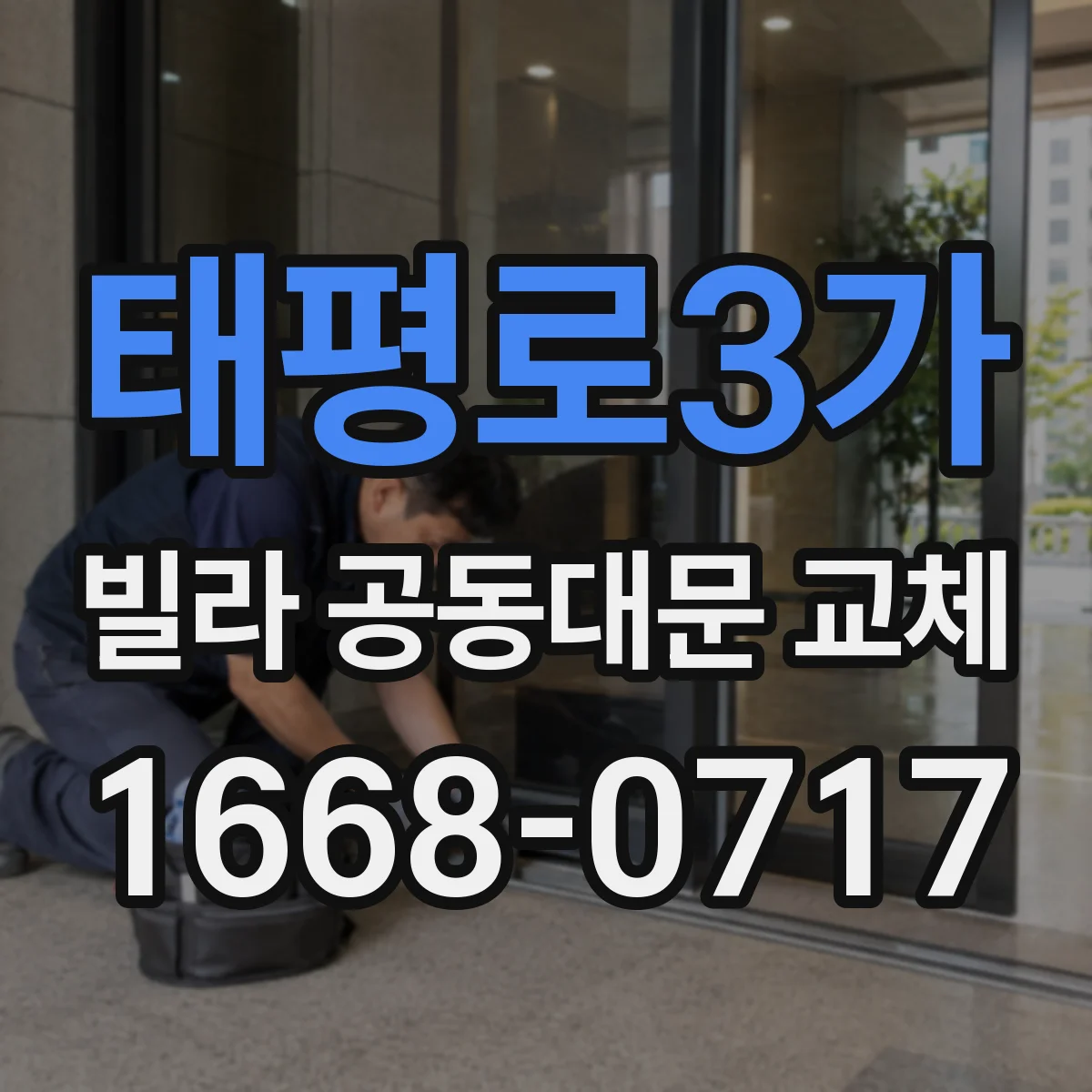 태평로3가 빌라 공동대문 교체