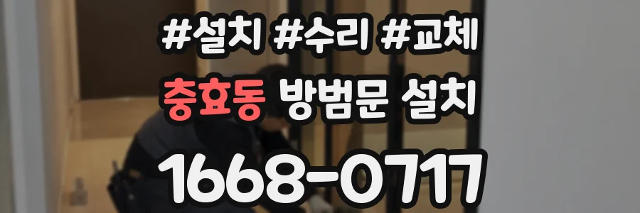 충효동 방범문 설치
