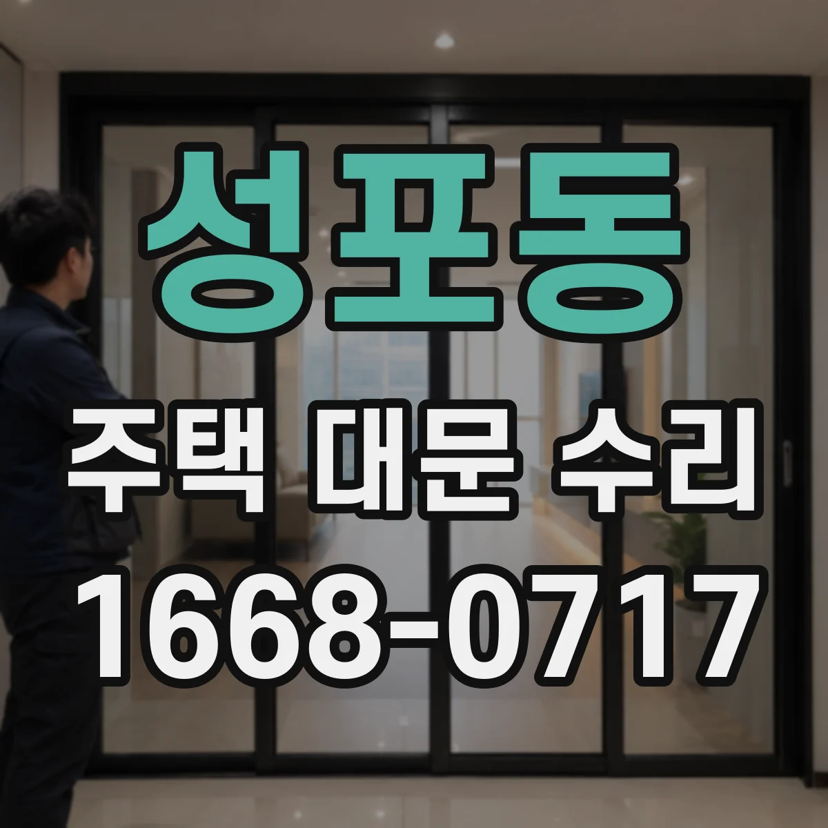성포동 주택 대문 수리