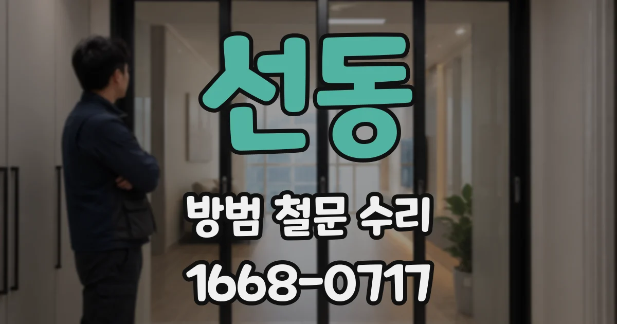 선동 방범 철문 수리
