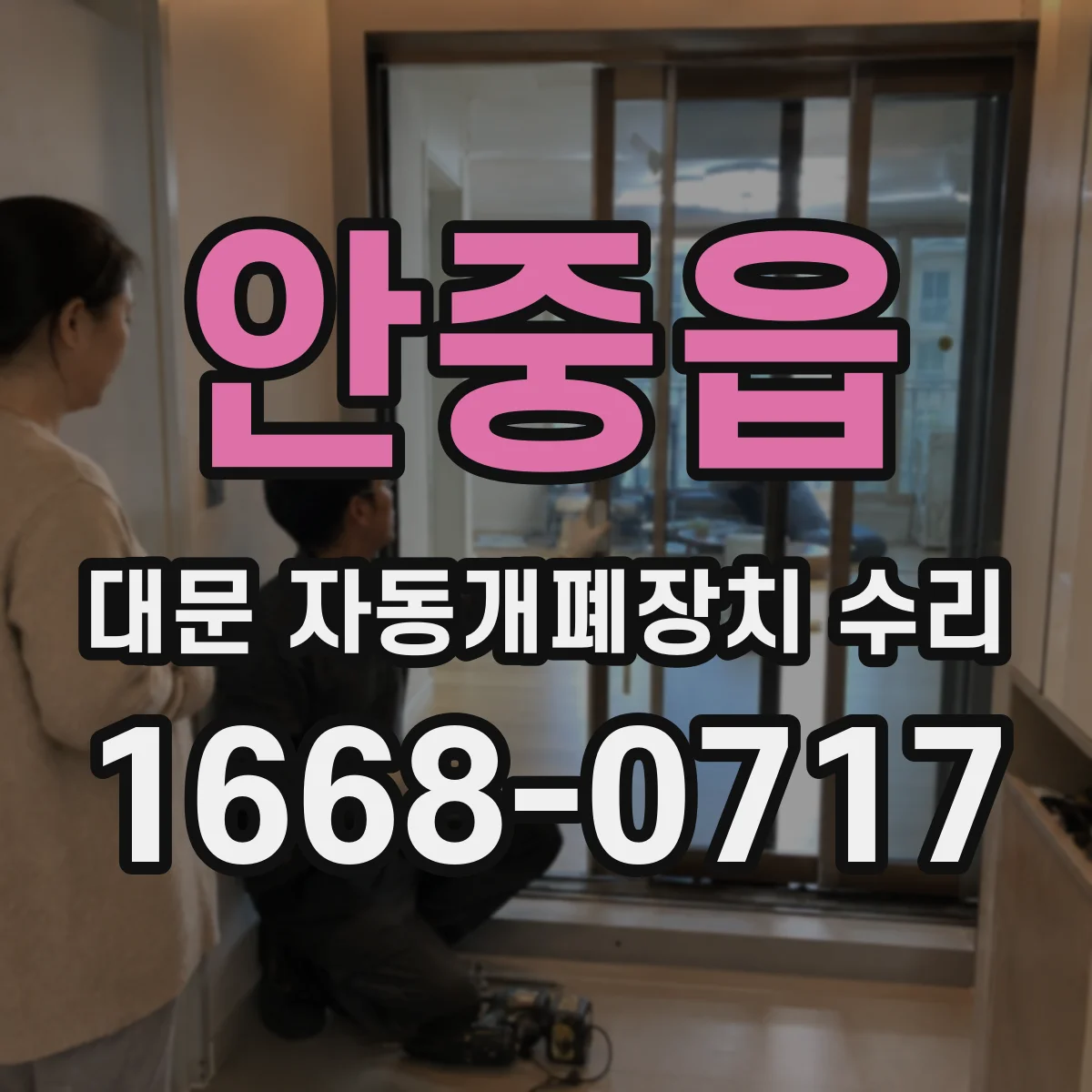 안중읍 대문 자동개폐장치 수리