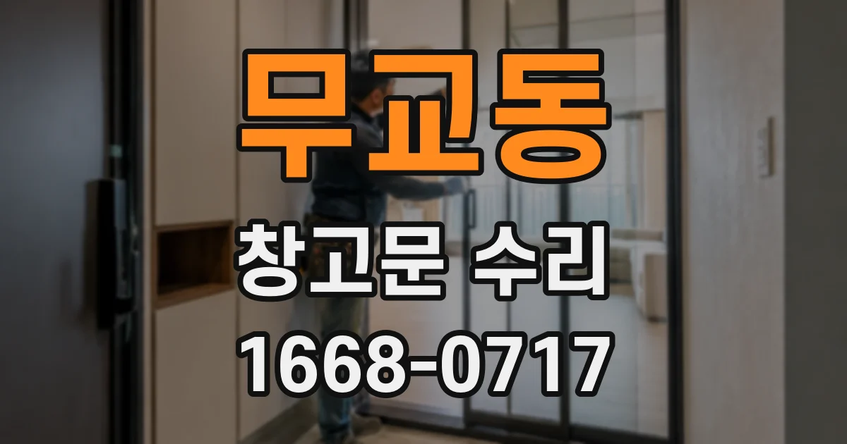 무교동 창고문 수리
