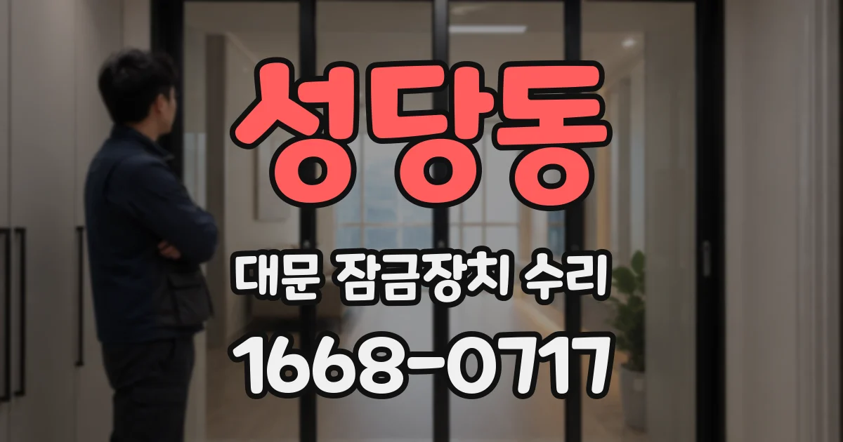 성당동 대문 잠금장치 수리