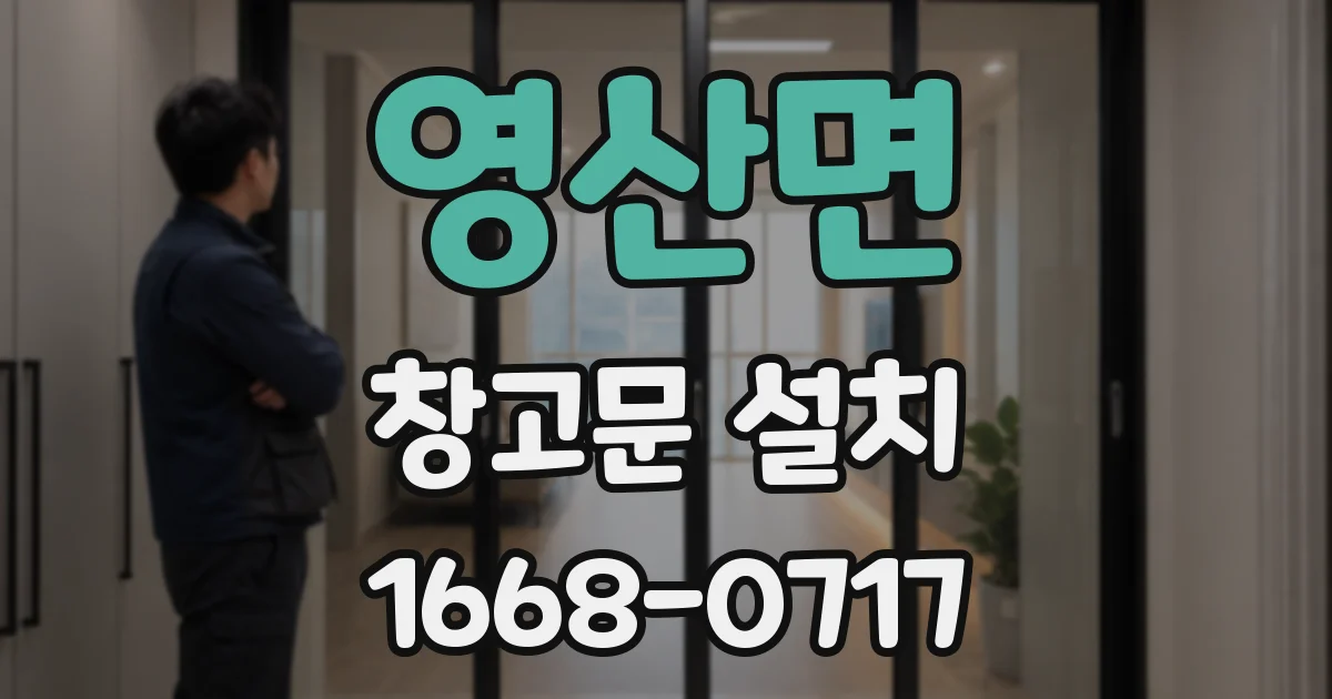 영산면 창고문 설치