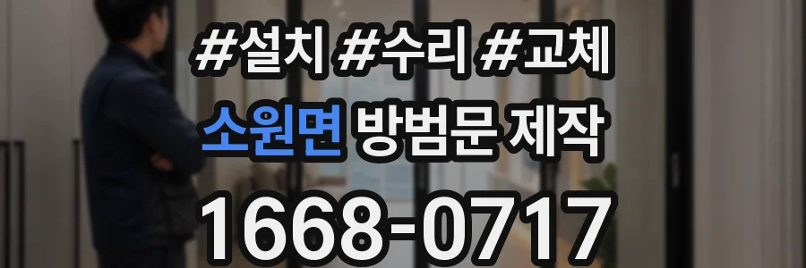 소원면 방범문 제작