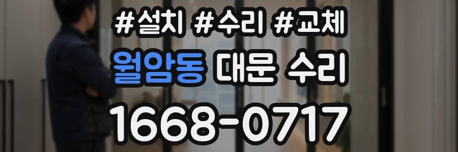 월암동 대문 수리