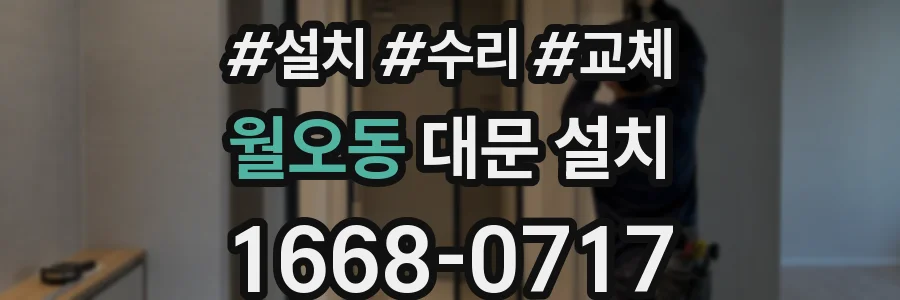 월오동 대문 설치
