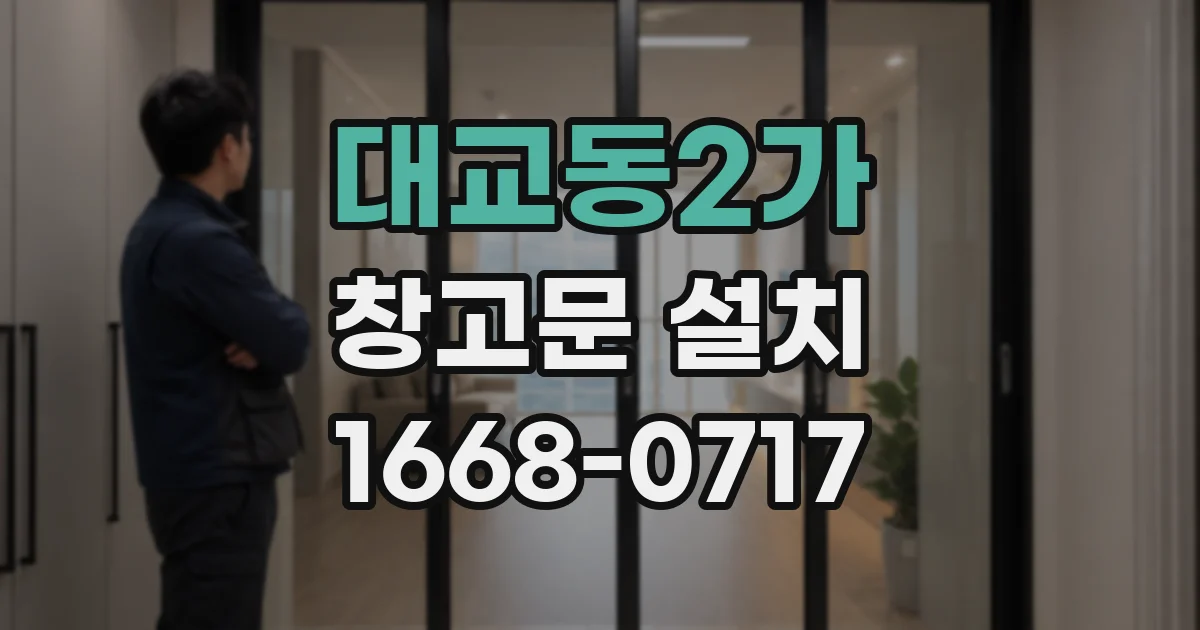 대교동2가 창고문 설치