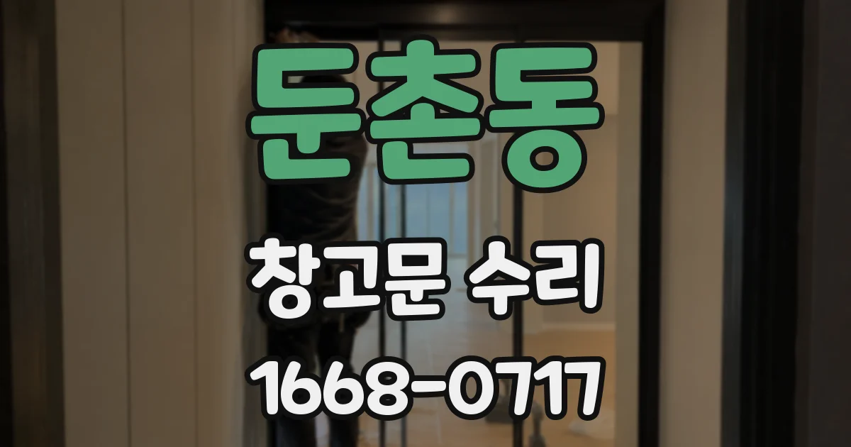 둔촌동 창고문 수리