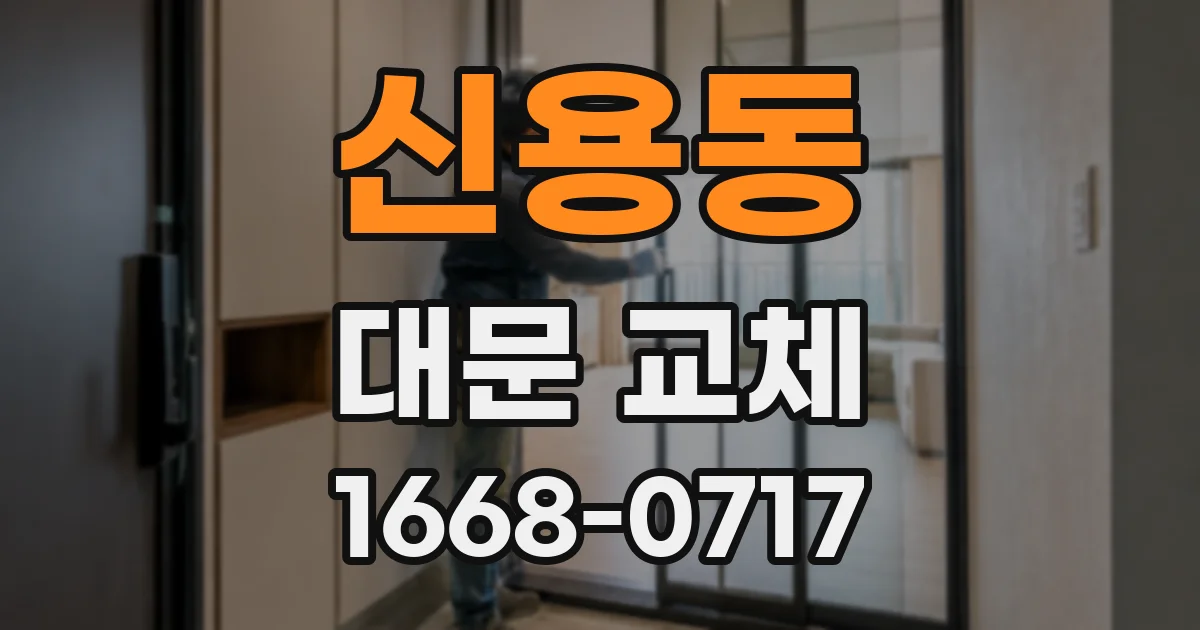 신용동 대문 교체