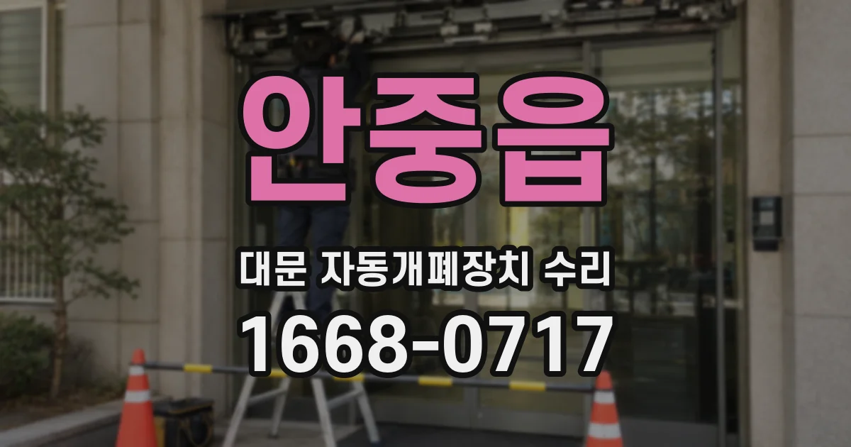 안중읍 대문 자동개폐장치 수리