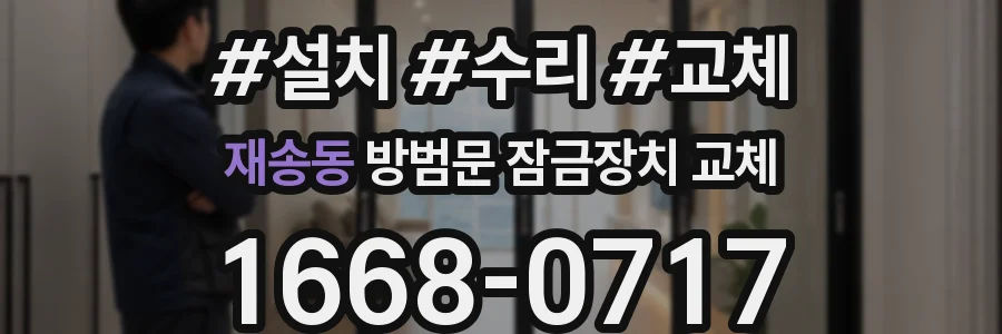 재송동 방범문 잠금장치 교체