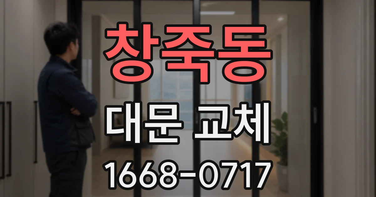 창죽동 대문 교체