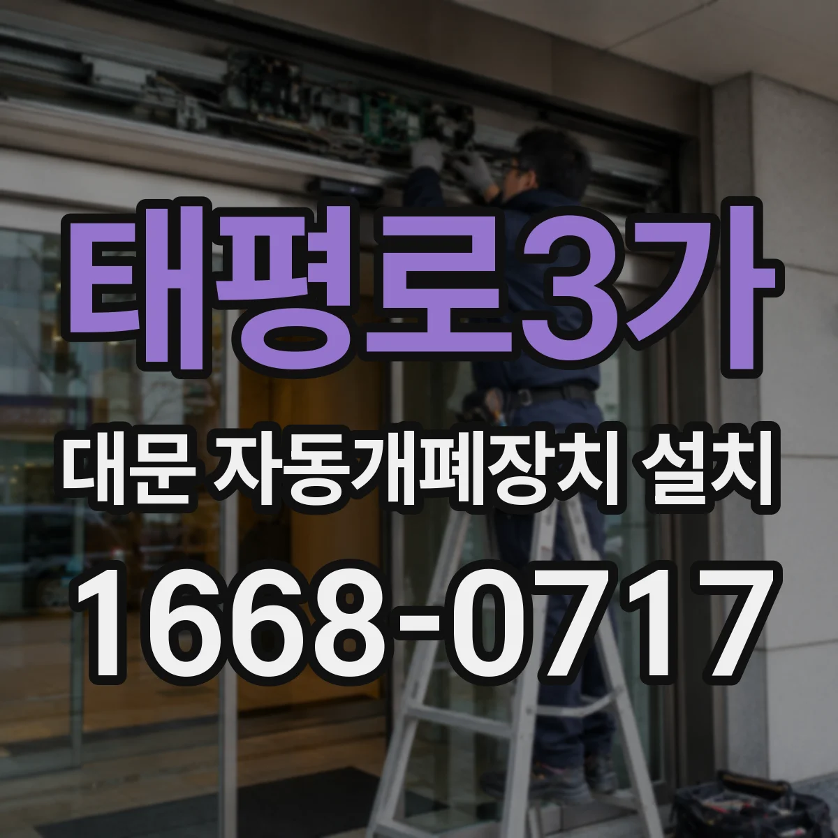 태평로3가 대문 자동개폐장치 설치