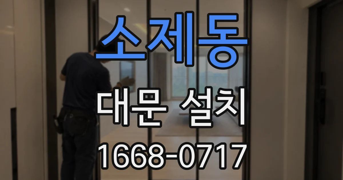 소제동 대문 설치
