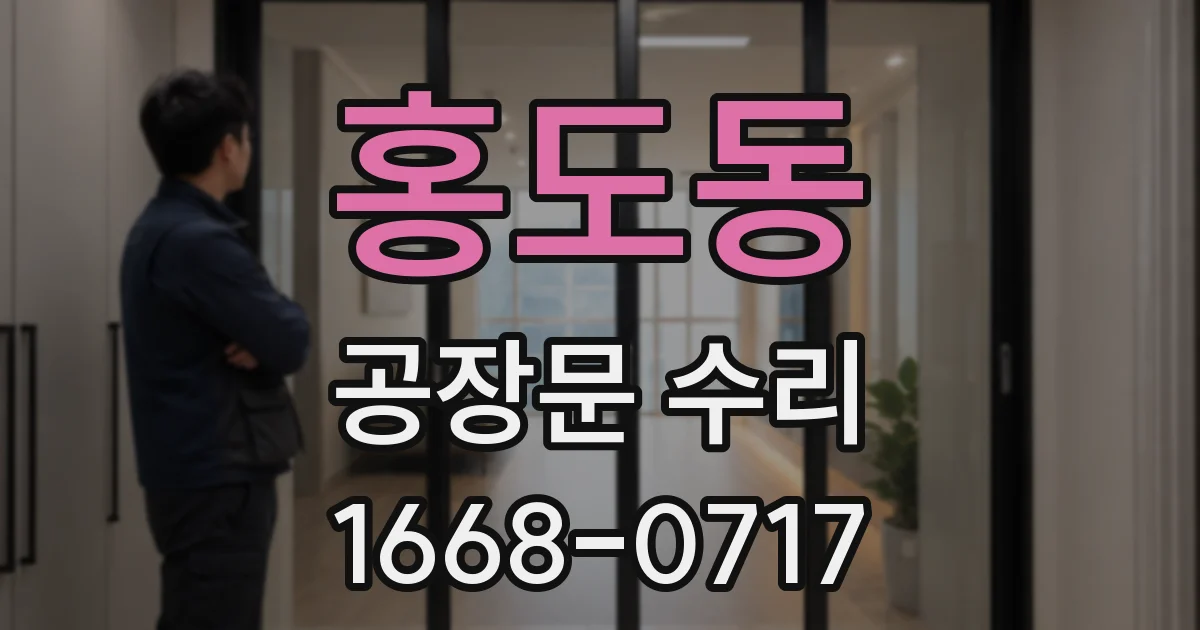 홍도동 공장문 수리